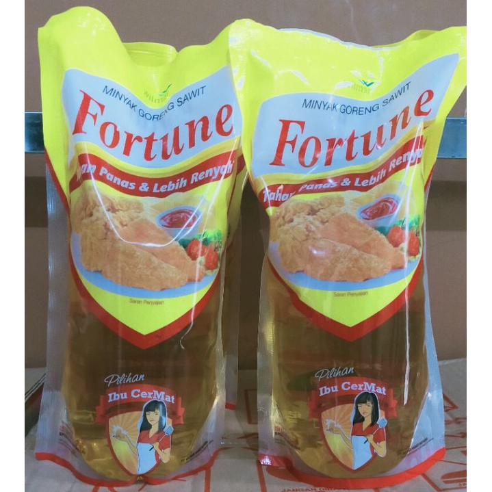 

Minyak Fortune Pouch 1 liter/minyak goreng murah Fortune 1 liter