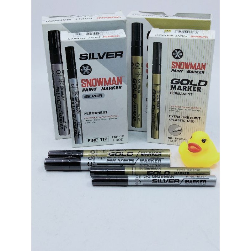 

spidol snowman gold dan silver