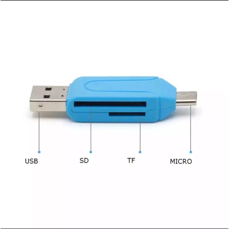 Card reader katrider otg kartu memori microsd aksesoris hp