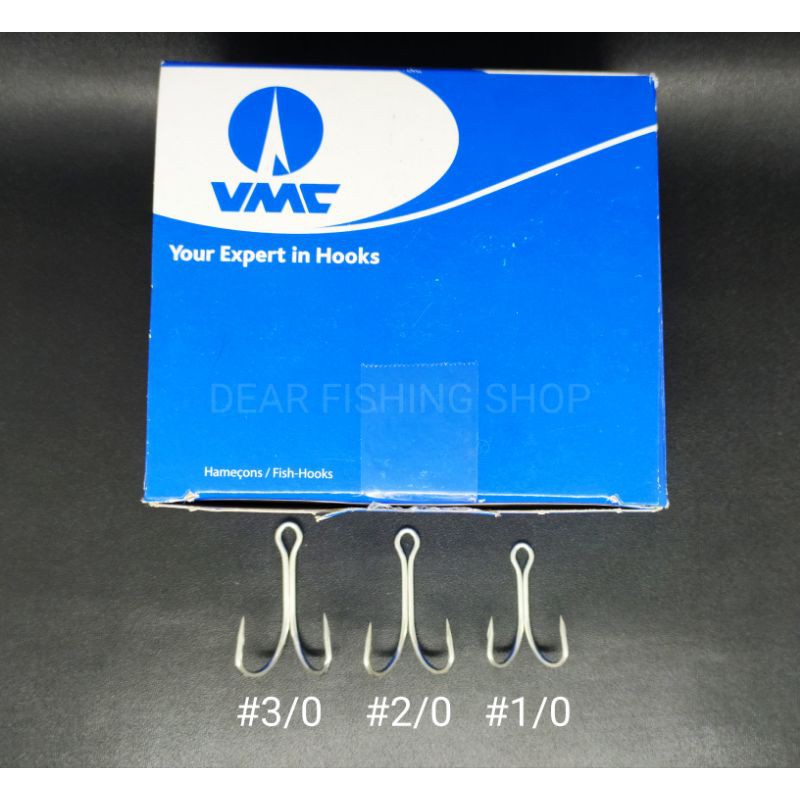 Mata Kail Pancing Double Hook VMC 1/0 2/0 3/0 7925TI Eceran / Satuan