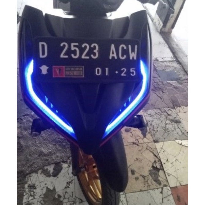 PROMO Lampu LED Alis Tempel Flexible DRL 30CM Motor Mobil 30 CM Sein Running Welcome Mode Sen Mundur Rem