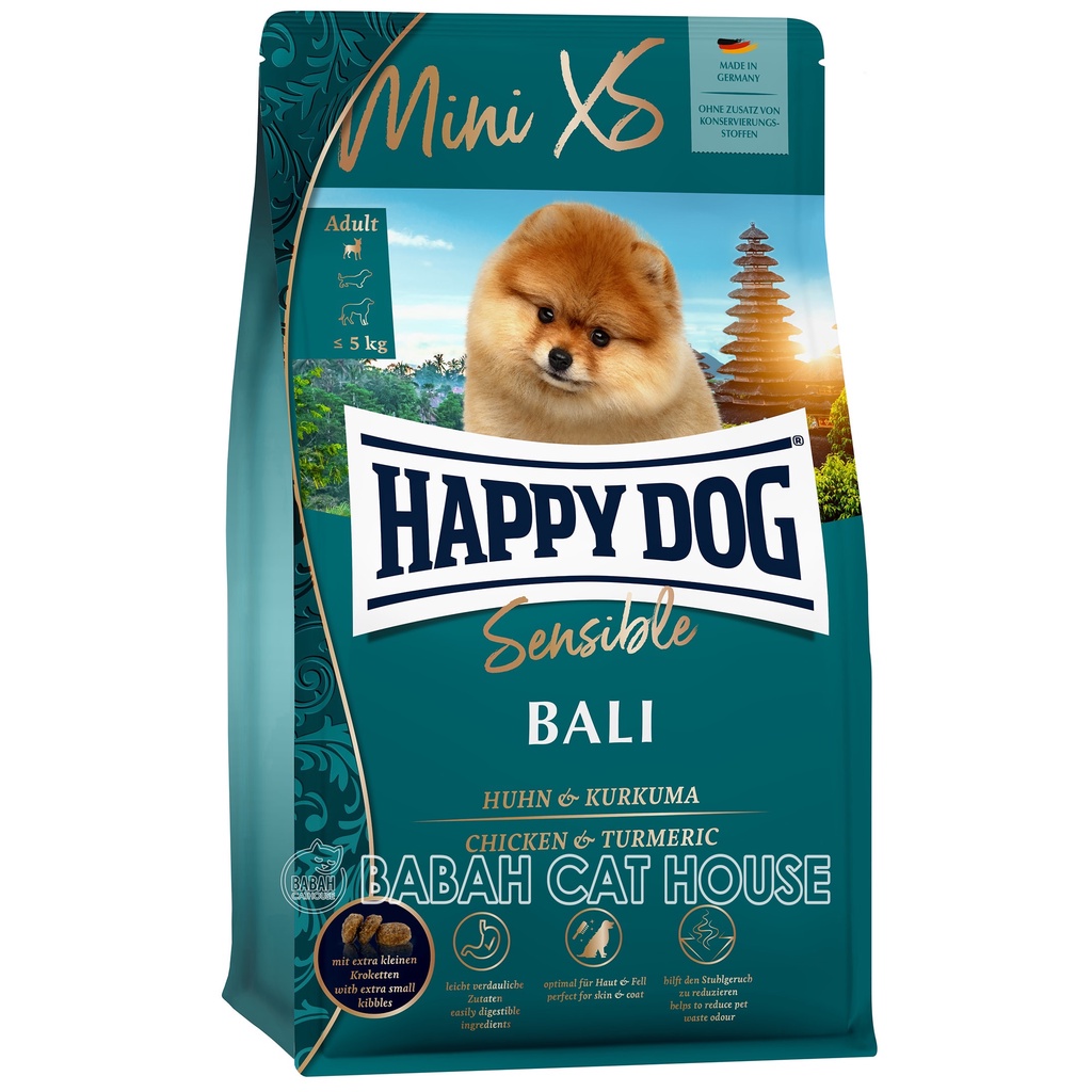 HAPPY DOG MINI XS ADULT BALI 300gr Dog Food HD Makanan Anjing Dewasa Kecil Super Small Pom Pomerania