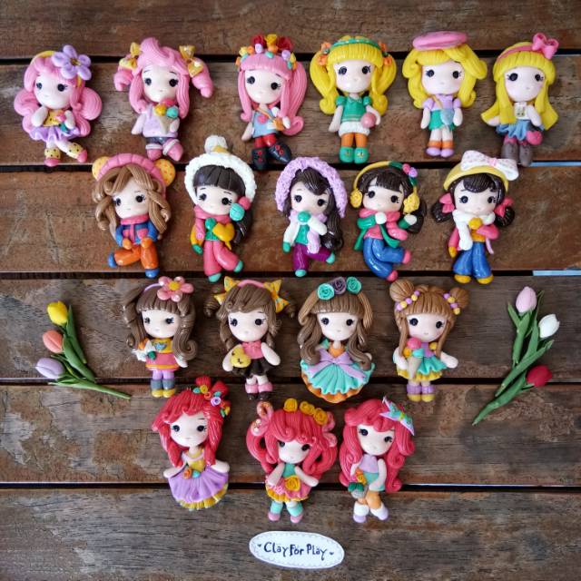 clay doll set