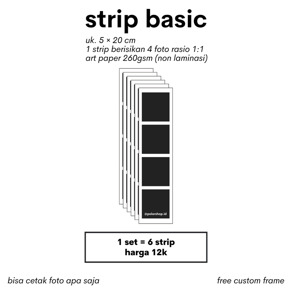 [PO] Strip Basic Custom Strip Foto Custom