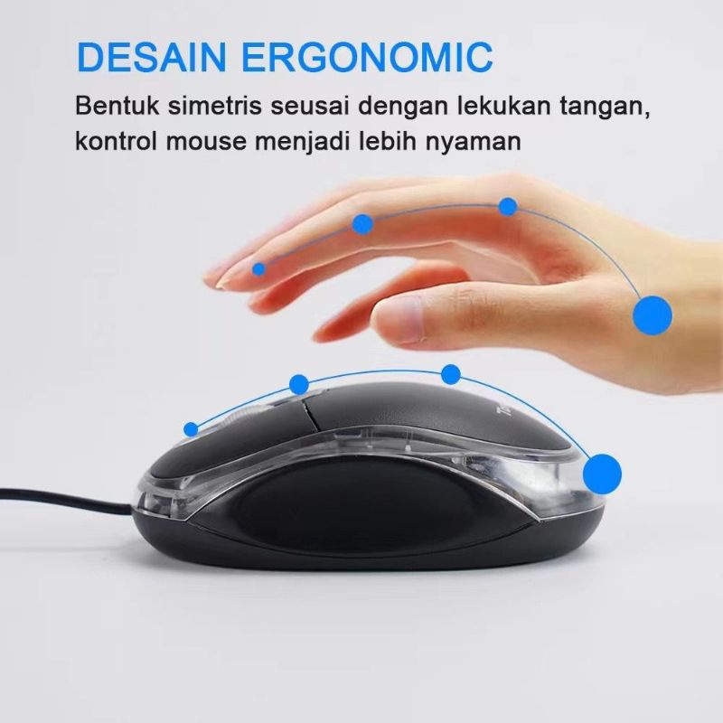 Promo Mouse USB / Mouse Optical USB / MOUSEPAD MURAH PC LAPTOP CCTV DVR Wired Mouse USB Ultra Slim Mini Ergonomic Notebook Pc CCTV Computer