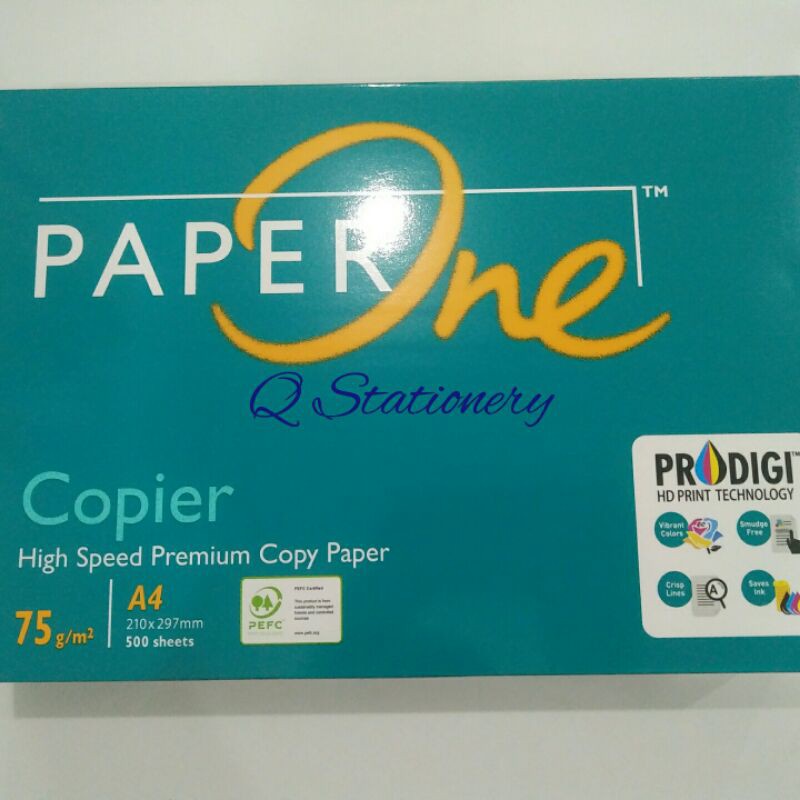 

Kertas HVS 75 gr A4 merek Paper One