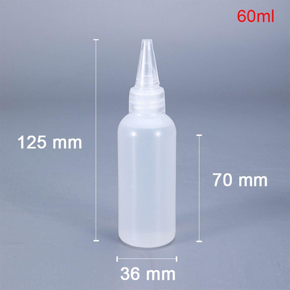 R-FLOWER Botol Tetes Minyak 30ML,60ML,100ML Alat Craft Scrapbooking Pencet Lem Aplikator