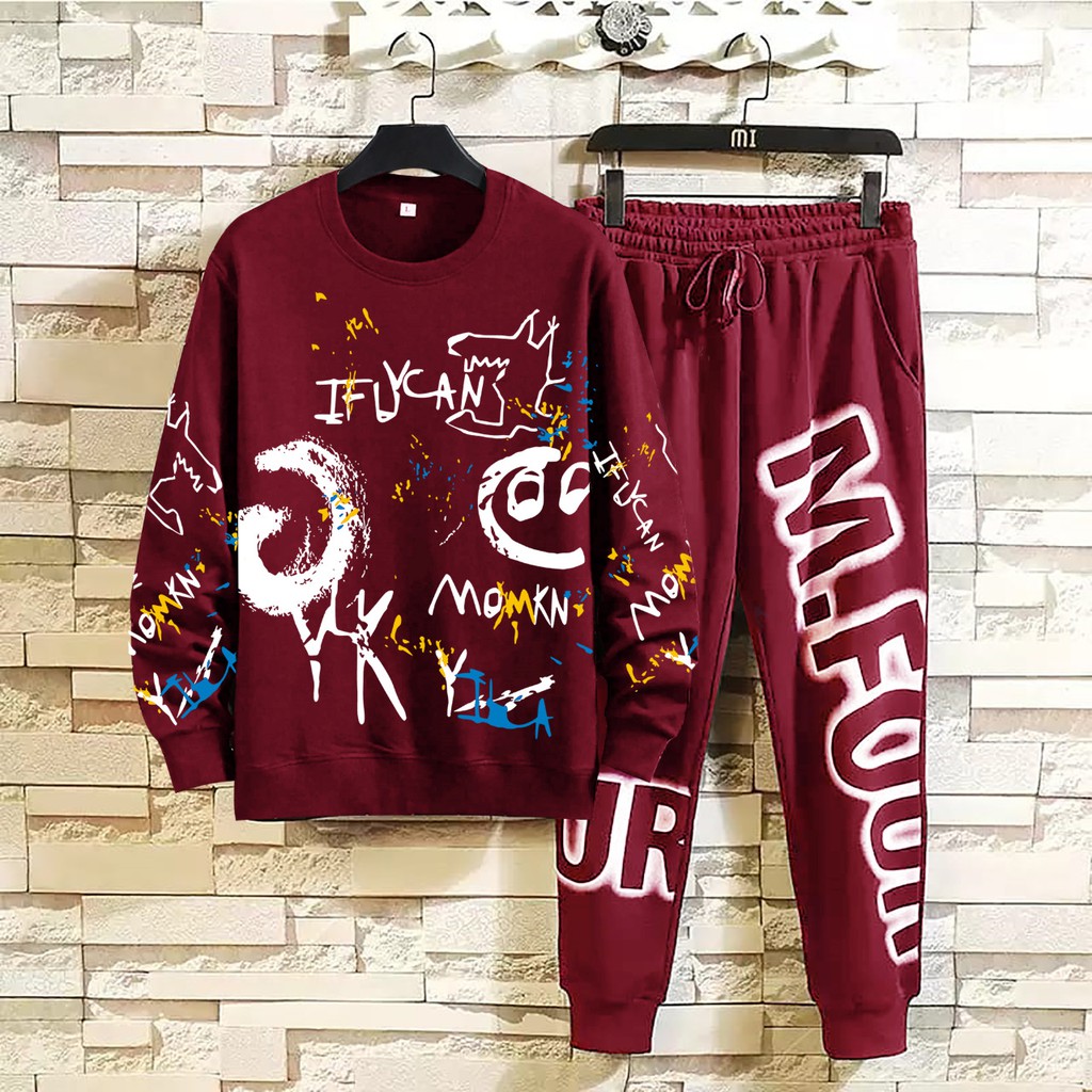 AMOSJKT28.SETELAN IFUCAN/SETELAN BAJU SWETER DAN JOGGER/SETELAN 1SET/SETELAN DEWASA