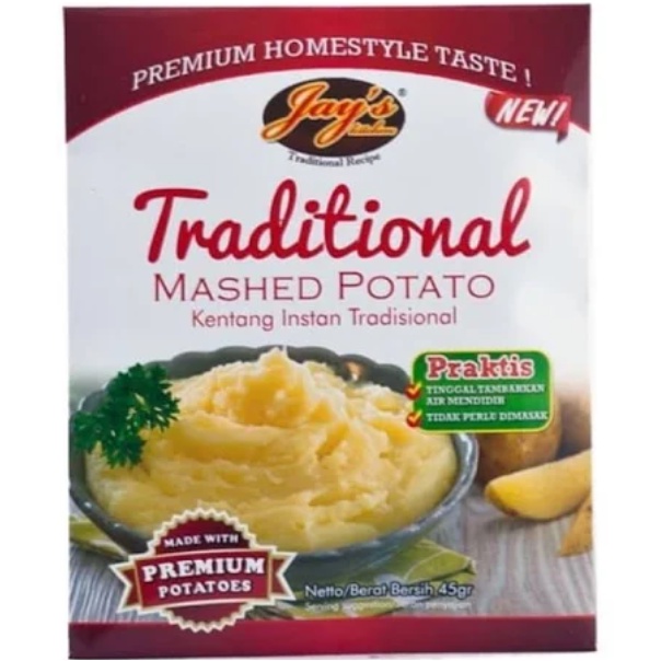 

Jay's Kitchen Mashed Potato Kentang Instan Tradisional 45g