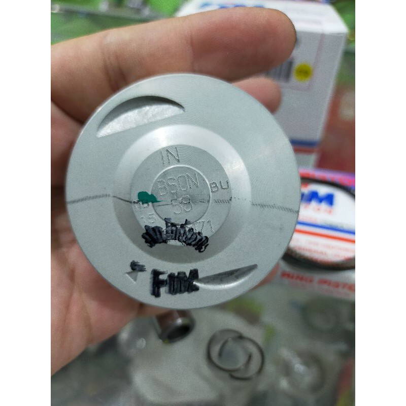 PISTON SEHER KIT SET FIM 71 UKURAN 58 58,5 59 59,5 60 MM PIN PEN 15 BYSON MIO NOUVO FINO SOUL-2