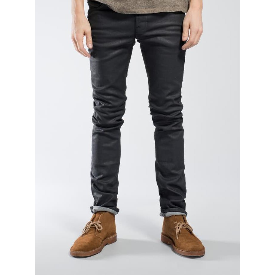 Nudie Jeans Thin Finn Back 2 Black (Black Coated)