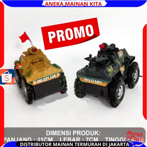 Mainan Anak Laki Laki Mobilan Jungkir Balik Tumbling Tank Millitary Car Mainan Anak Tank Militer