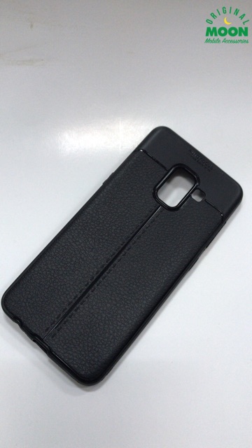 Case samsung a5 2018 autofocus leather cover kulit softcase casing silikon promo murah