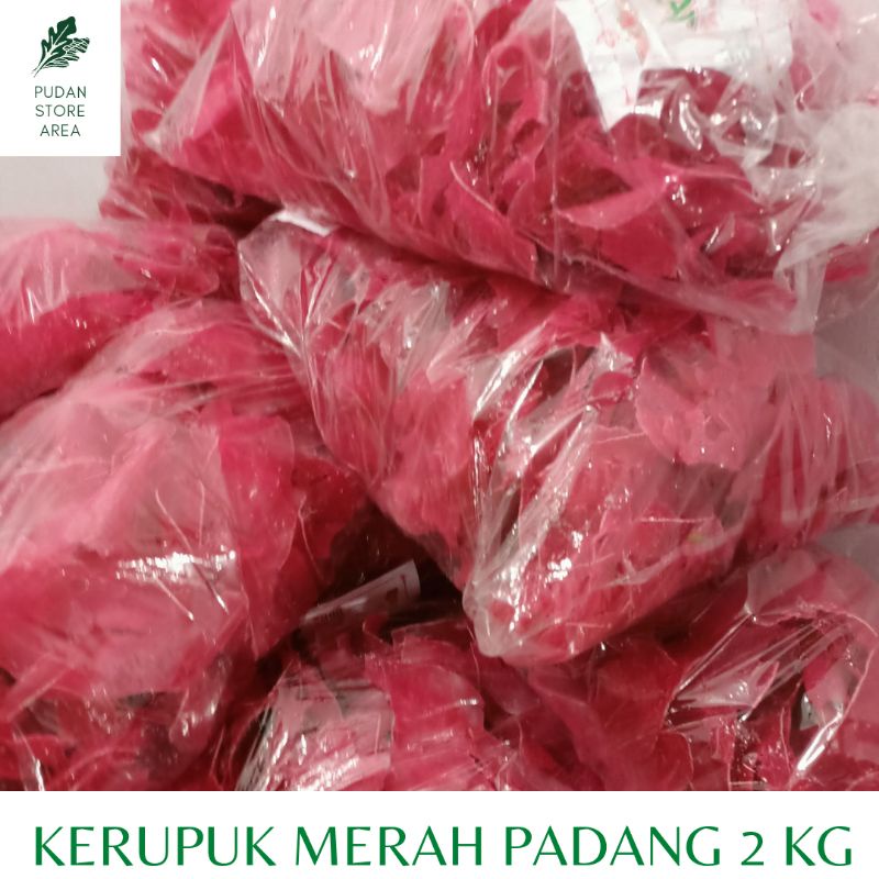 

❤️ GROSIR ❤️ KERUPUK MERAH PADANG 1 BALL ( 2KG)