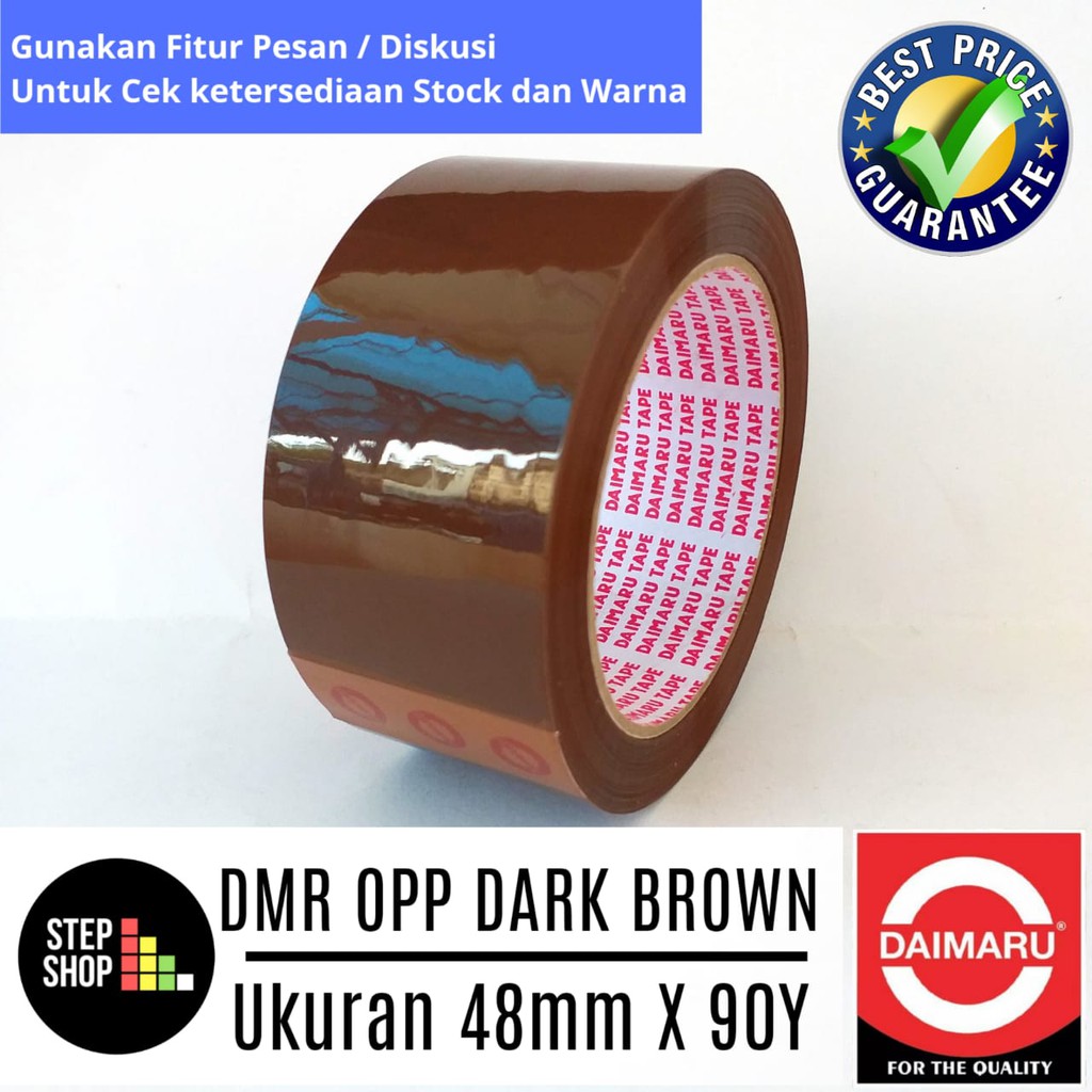 DAIMARU OPP DARK BROWN- LAKBAN DARK BROWN - 48mm X 90Y Coklat Tua