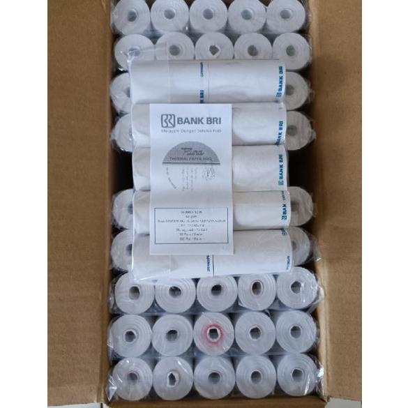 

[KODE WPLT7] KERTAS THERMAL STRUK EDC BRI 58x33 AGEN BRILINK/LOGO BRI