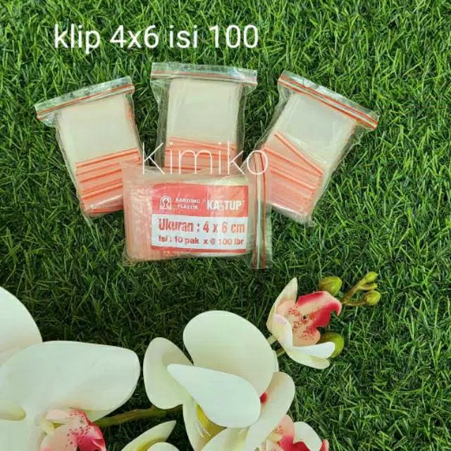 Kantong Plastik Klip 4x6 Bening Kemasan Obat Zipper . Plastik Klip Serbaguna 4x6 Isi 100