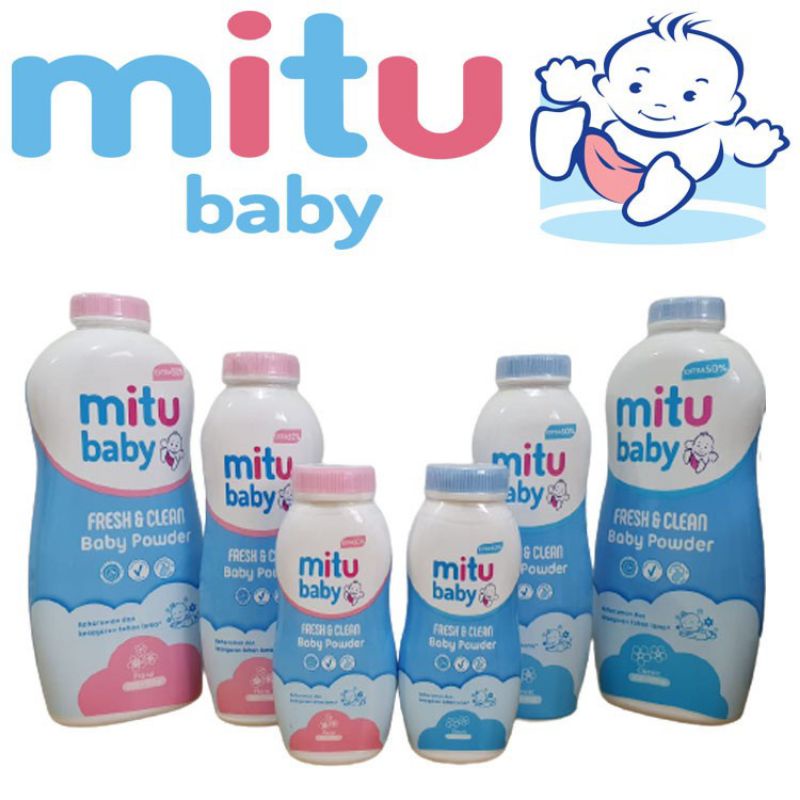 MITU BABY POWDER FRESH &amp; CLEAN BEDAK BABY