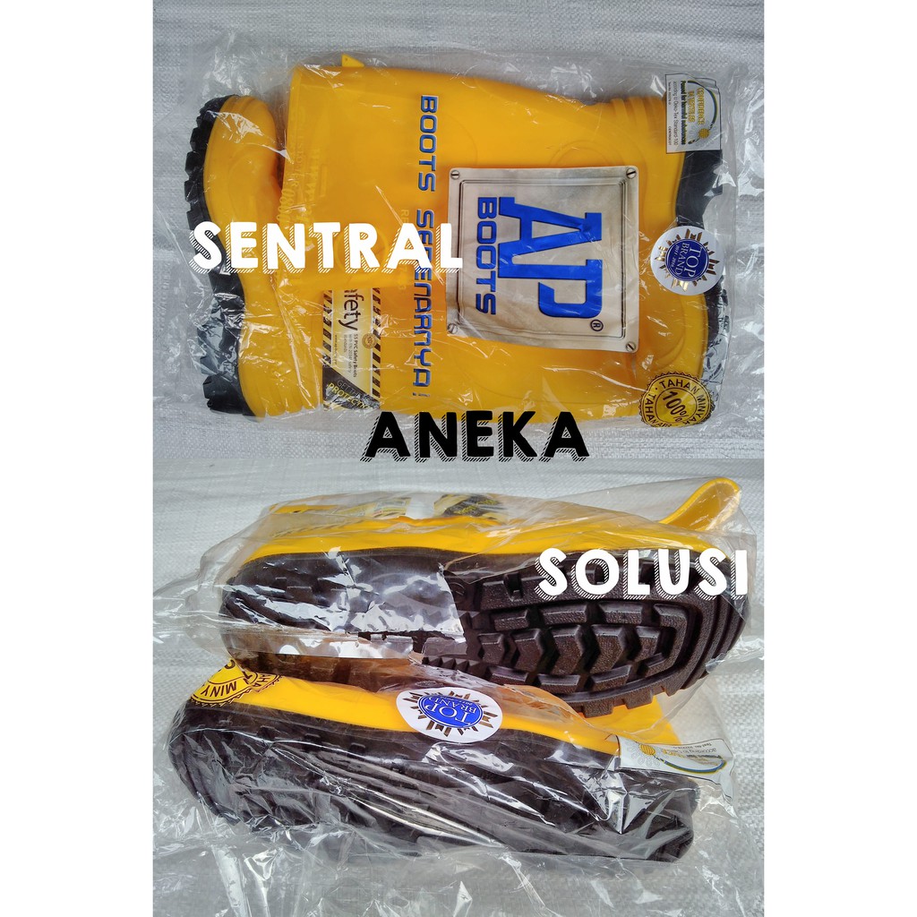 ap boots safety s5 APD boot kuning yellow ukuran 39 - 46 eceran steel cap sepatu proyek