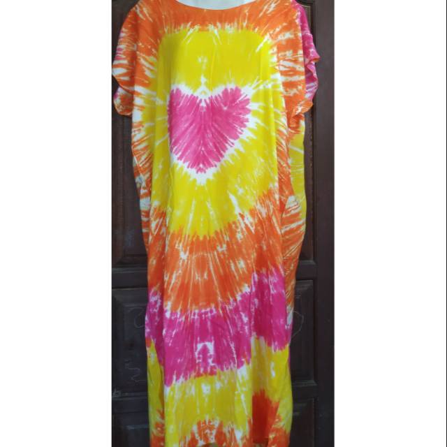 Daster pelangi jumbo/big size /dress pelangi adem /daster Bali