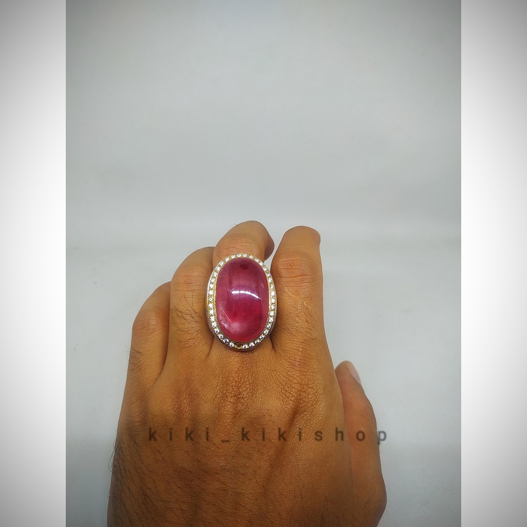 Batu Permata Natural Ruby star corundum ciamikk