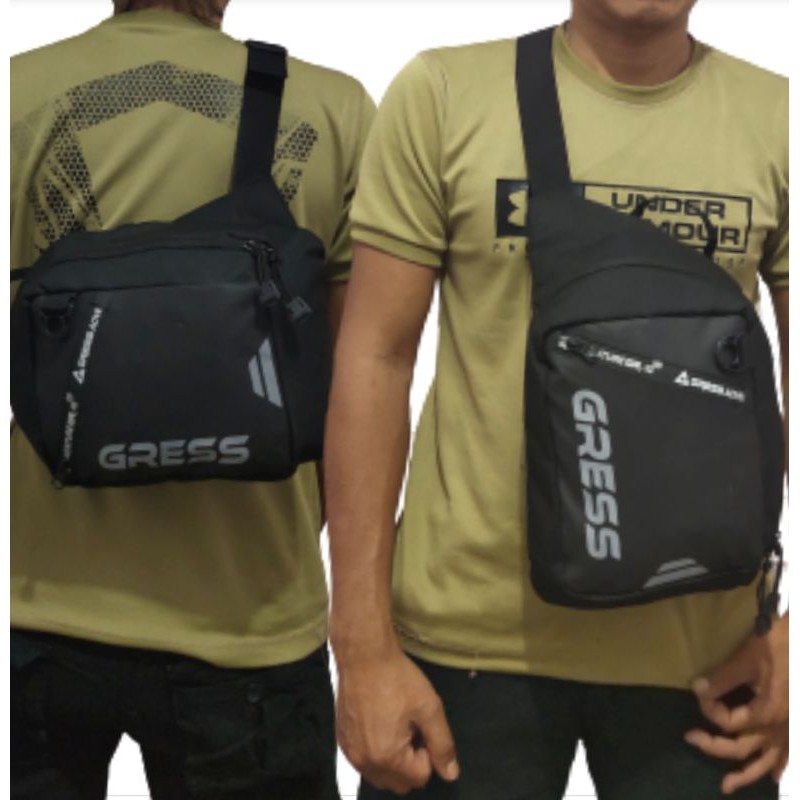 tas selempang slingbag - sling bag waist bag gress adventure outdoor