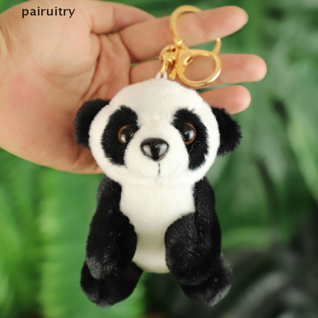 Prt Gantungan Kunci Boneka Macan Tutul Real Life 10cm Bahan Plush PRT