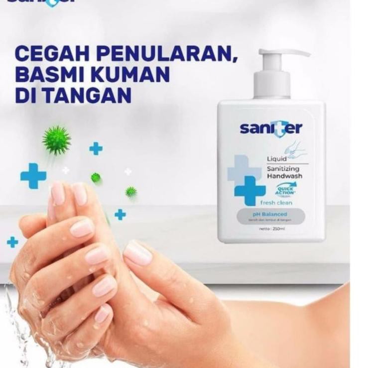 [ NEW DROP ] Saniter Hand Wash Sabun Cuci Tangan Botol Pump 250ML