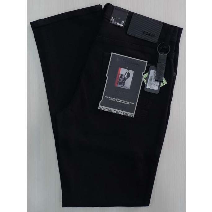 grosir celana jeans pria panjang zg boss ( black ebony )