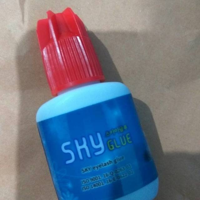 Sky 10ml S+ tutup merah murah / lem sky merah eyelash extension