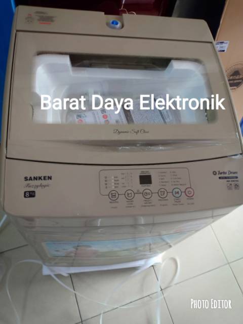 Mesin Cuci Sanken 1 Tabung AWS 887 GS Full Otomatis Top Loading AWS887