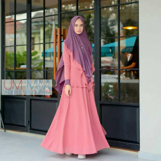 KALISTA By UMMIMI, GAMIS SYARI BAHAN CERUTTY