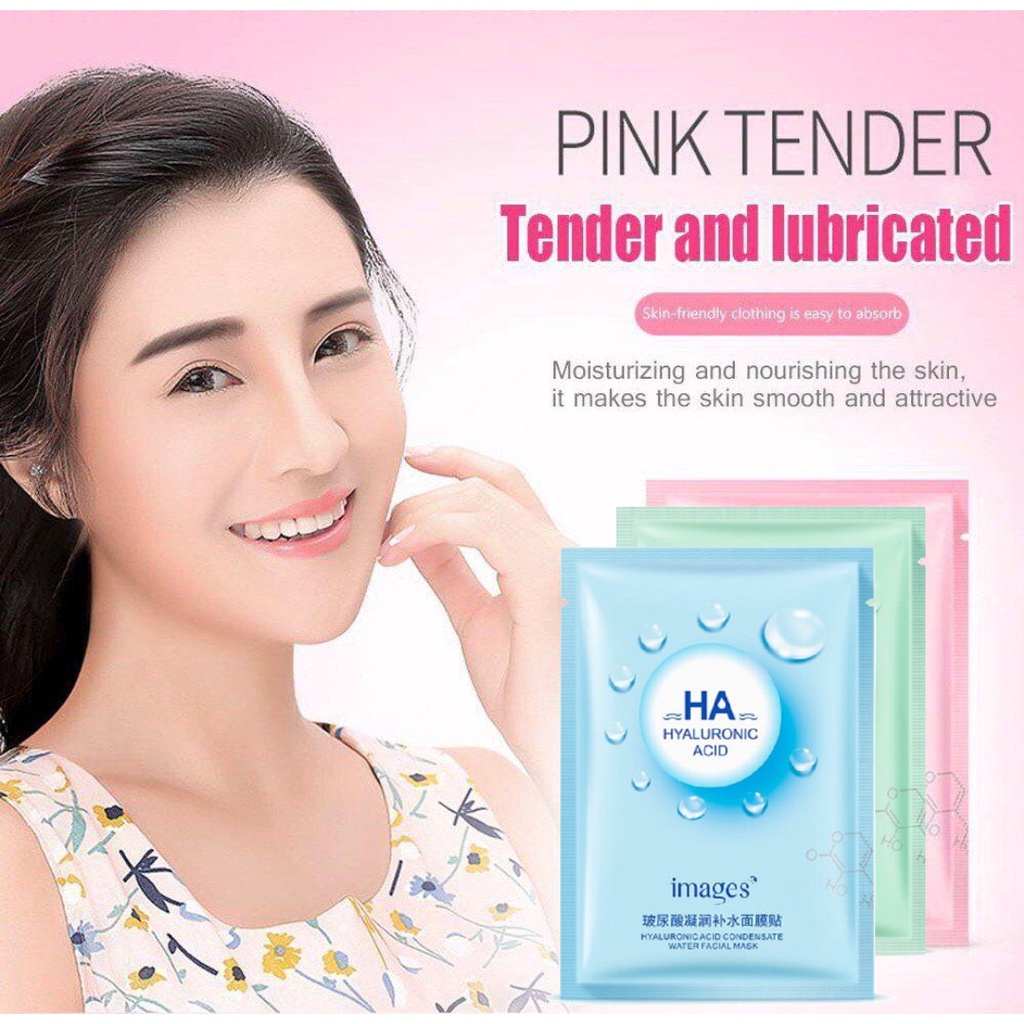 SHINE STAR - IMAGES HA HYALURONIC ACID FACIAL MASK / MASKER WAJAH GLOWING MELEMBABKAN KULIT WAJAH KERING