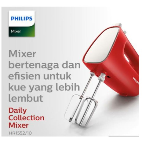 Philips Hand Mixer / Mixer Tangan HR 1552 Pencampur Pengaduk GARANSI