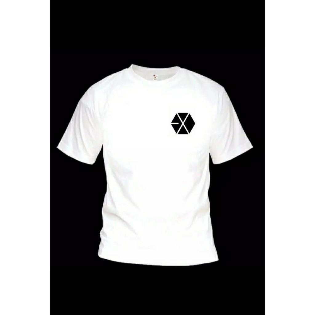 BAJU/KAOS MURAH KATUN WANITA DAN PRIA  EXO LOGO  BAJU KOREA, BAJU KPOP,BAJU UNTUK EXO-L BISA COD