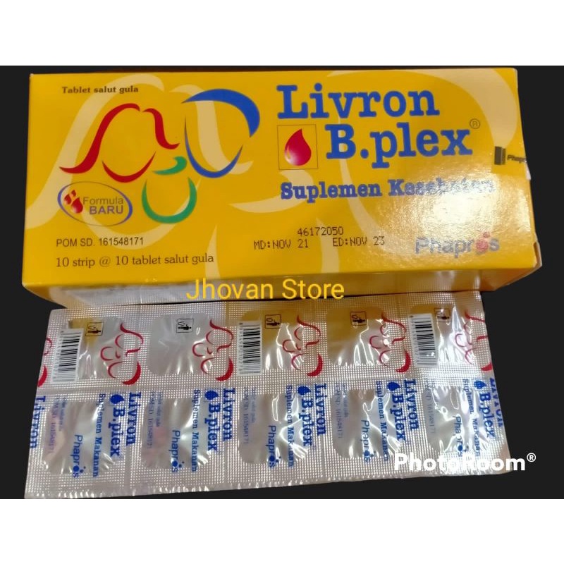 Jual Livron B Plex 100 Tablet , Multivitamin & Mineral Untuk ...