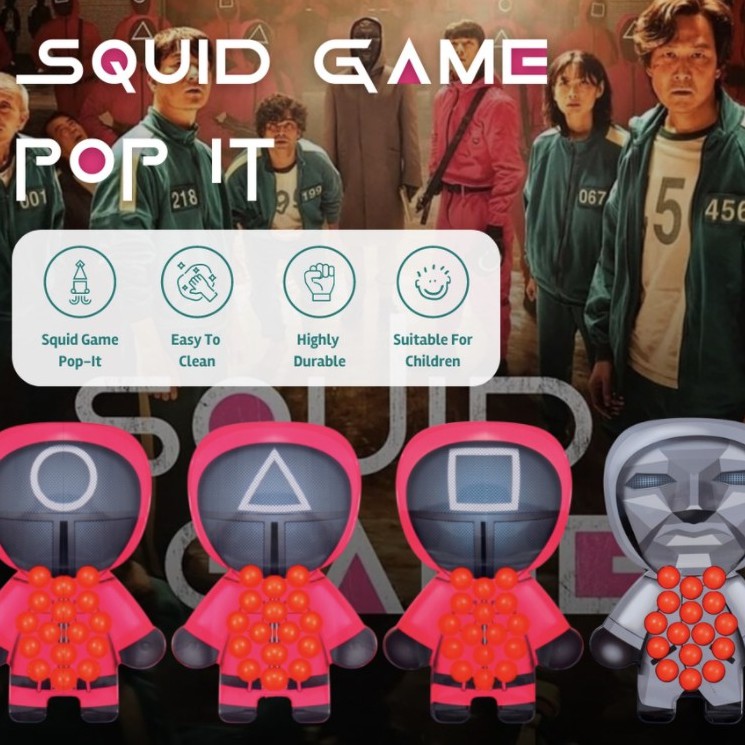 POP IT SQUID GAME [PREMIUM] / MAINAN POP IT / FIDGET TOY / MAINAN ANAK / MAINAN SQUID GAME