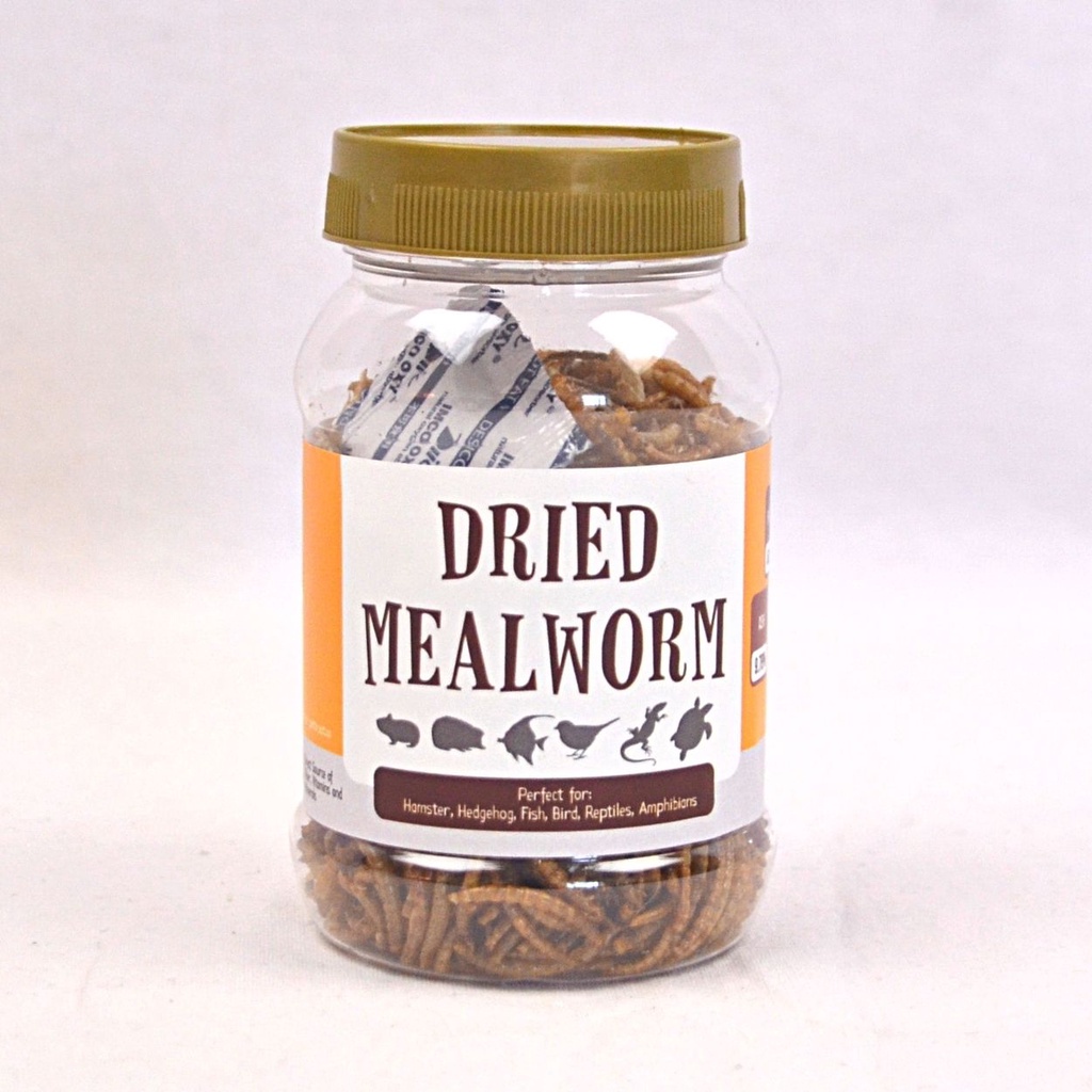 Jual WORMTAIL Snack Hamster Ulat Hongkong Dried Mealworm 30gr Shopee