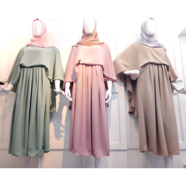 SALE ABAYA GAMIS POLOS TWISCONE