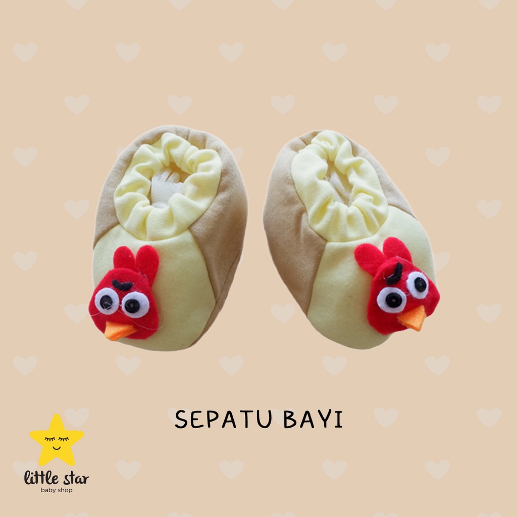 Sepatu Kain | Sepatu Bayi Newborn Cewek Cowok Boneka Motif