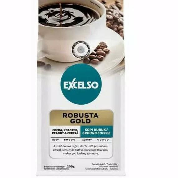 

Segera Dapatkan Excelso robusta gold bubuk dan biji 200 Gram JY7''