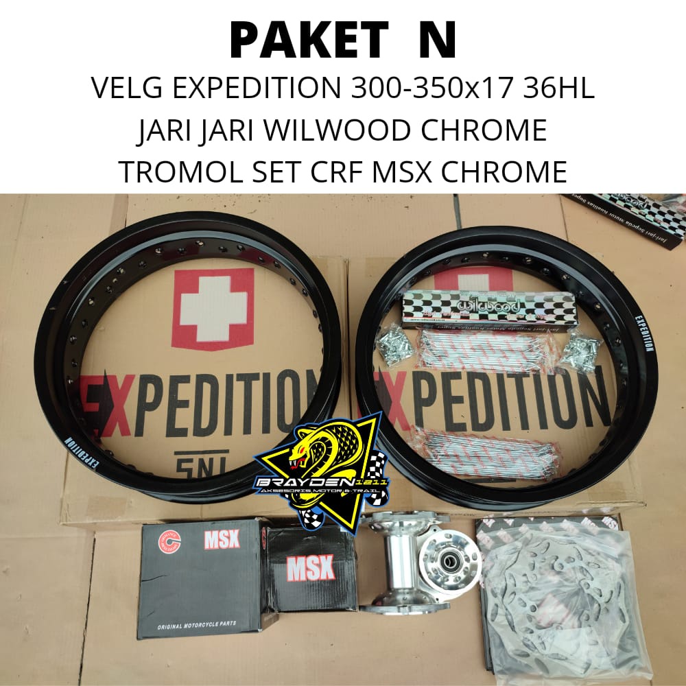 whellset supermoto CRF 300-350/whellset crf/vleg set crf expedition