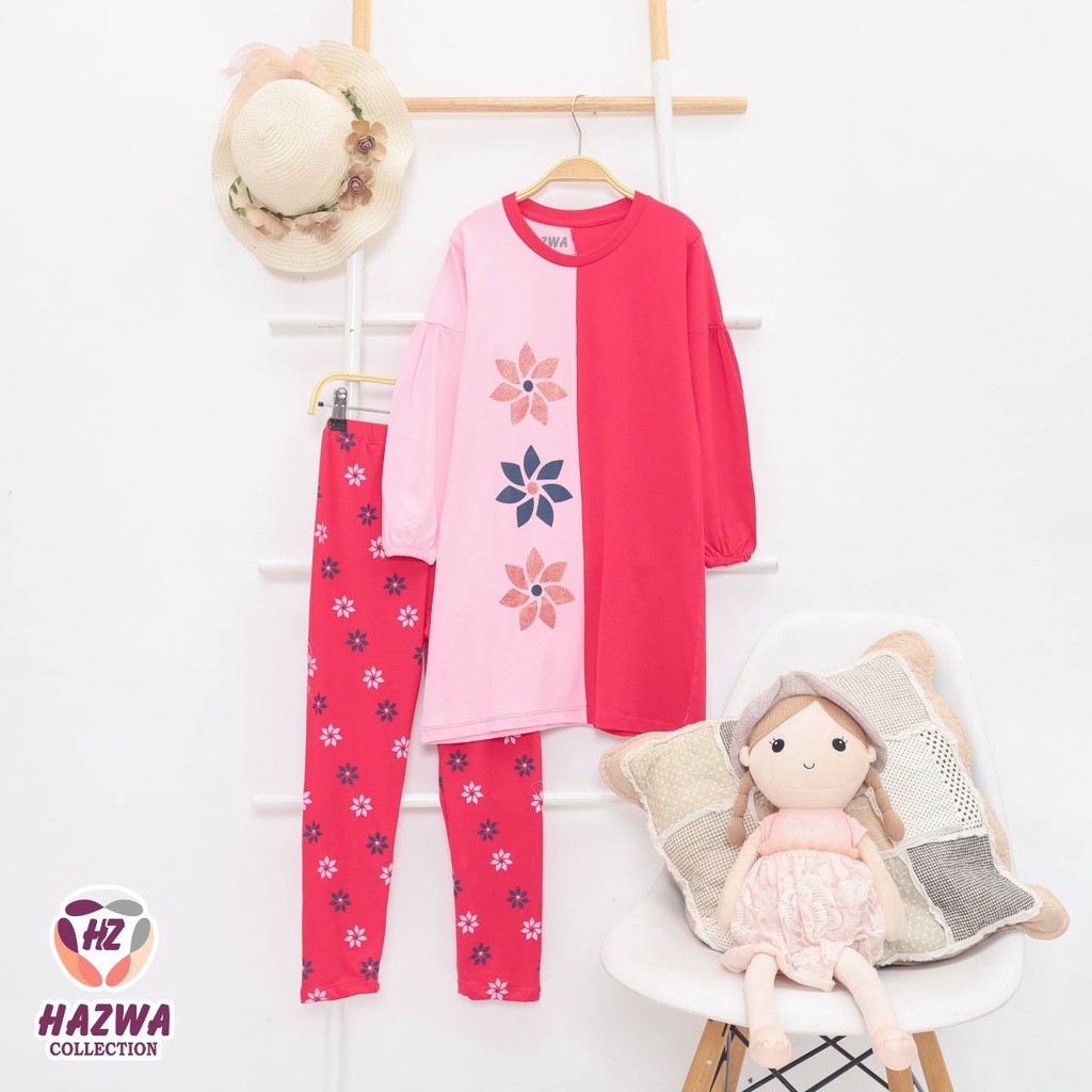 Set Tunik Flower Hazwa