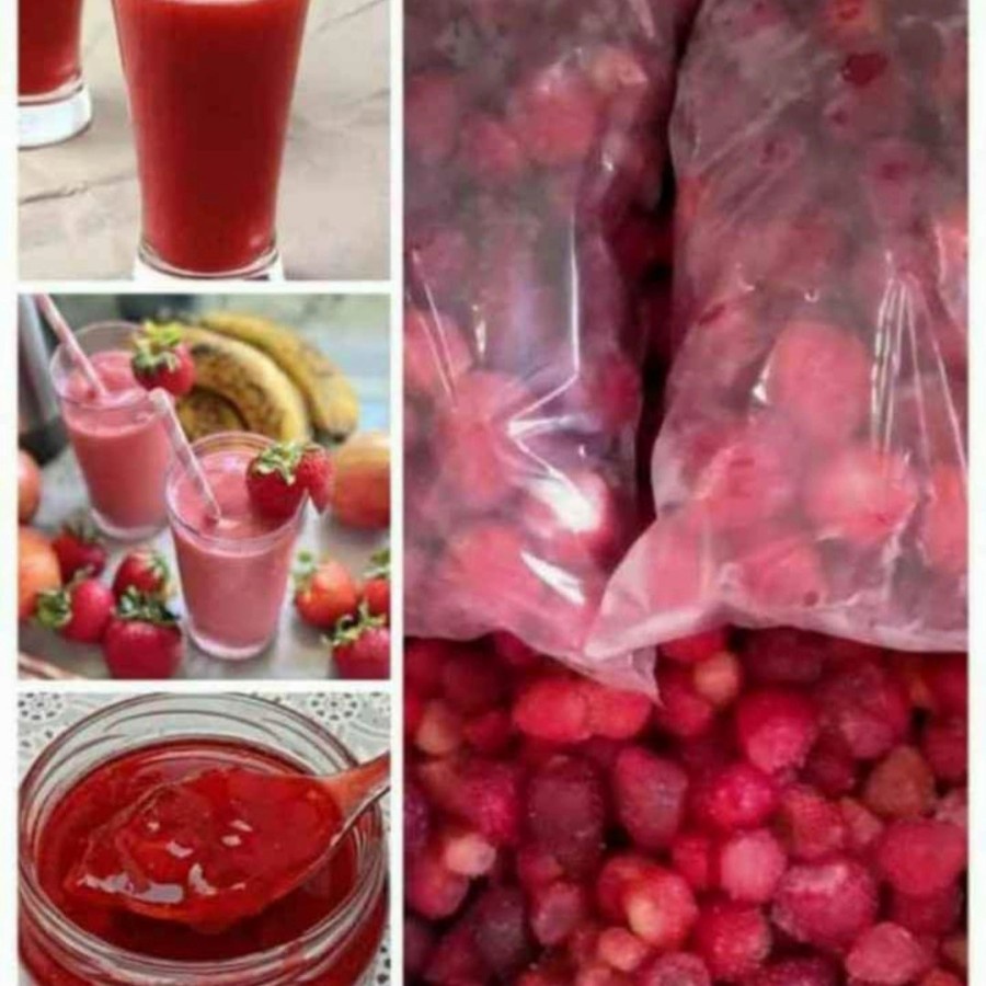 

Daging Buah strawberry frozen 1kg