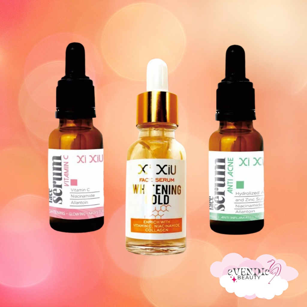 XI XIU Face Serum Vitamin C |  Whitening Gold Vit C | Anti Jerawat Xixiu | Serum gold ORIGINAL