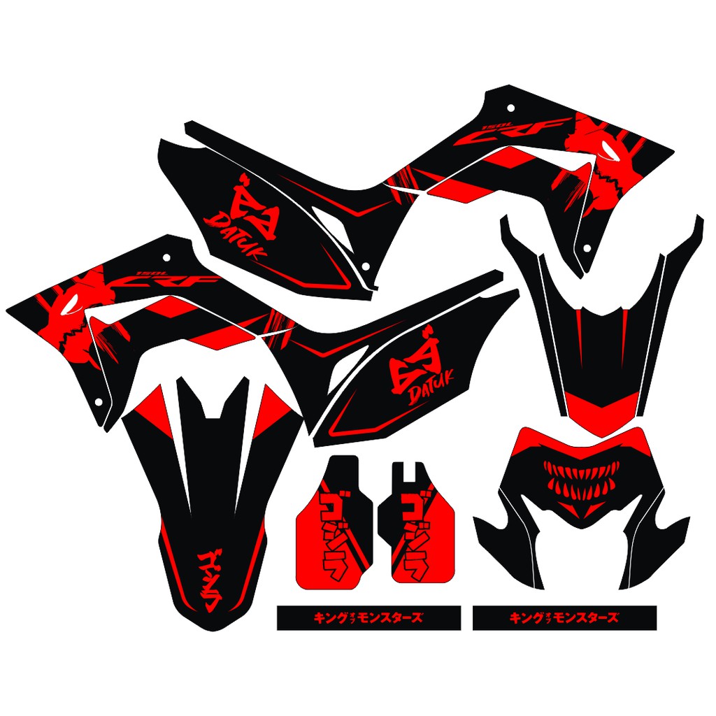 Sticker DECAL CRF 150 L Bisa Custom Stiker Honda CRF 150 L  (18)