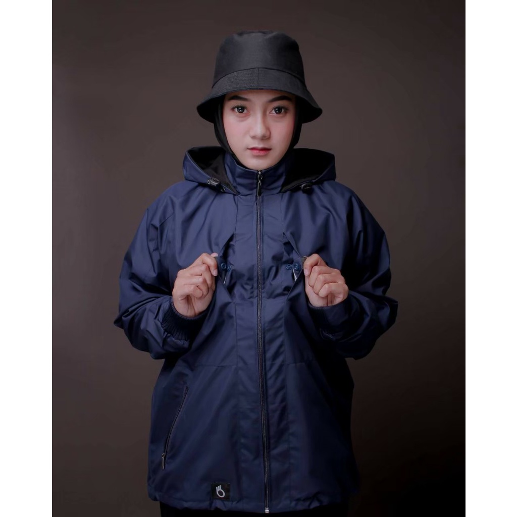 JAKET PARASUT PRIA WANITA WATERPROOF MODEL HOODIE OUTDOOR JAKET COUPLE DISTRO TERBARU KEREN ORIGINAL THE BOJIEL JAKET OUTDOOR PRIA/WANITA - JAKET CASSUAL - JAKET HIKING/M L XL