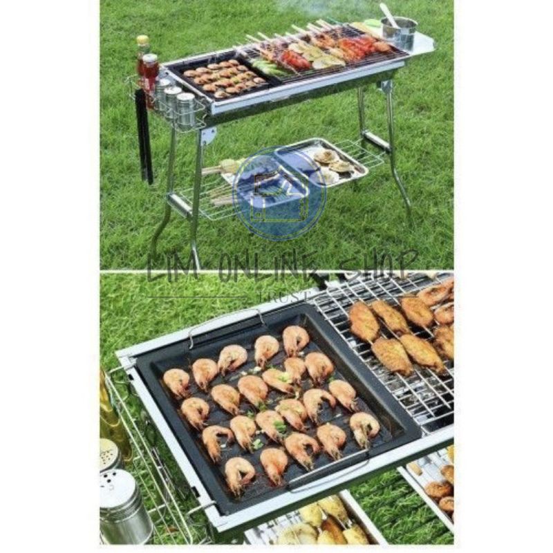 Alat Panggangan Pemanggang Bakar BBQ BARBEQUE Grill Portable Stainless Steel Besar Kualitas Premium