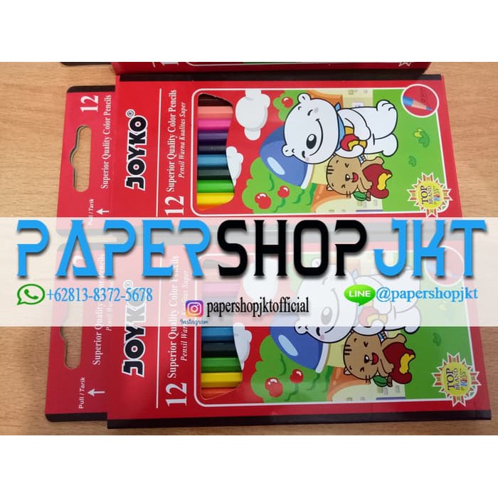 

GROSIR Pensil Warna 12 Joyko Besar