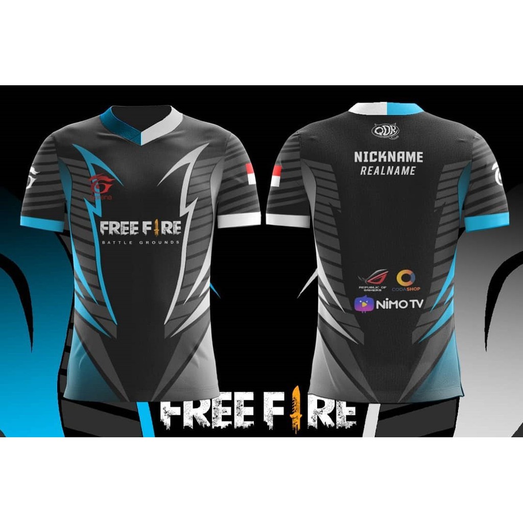 baju game freefire ff jersey gaming esports TERMURAH